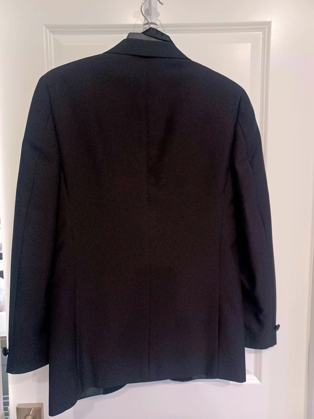 Black Men's Satin Lapel Tuxedo Blazer And Pants